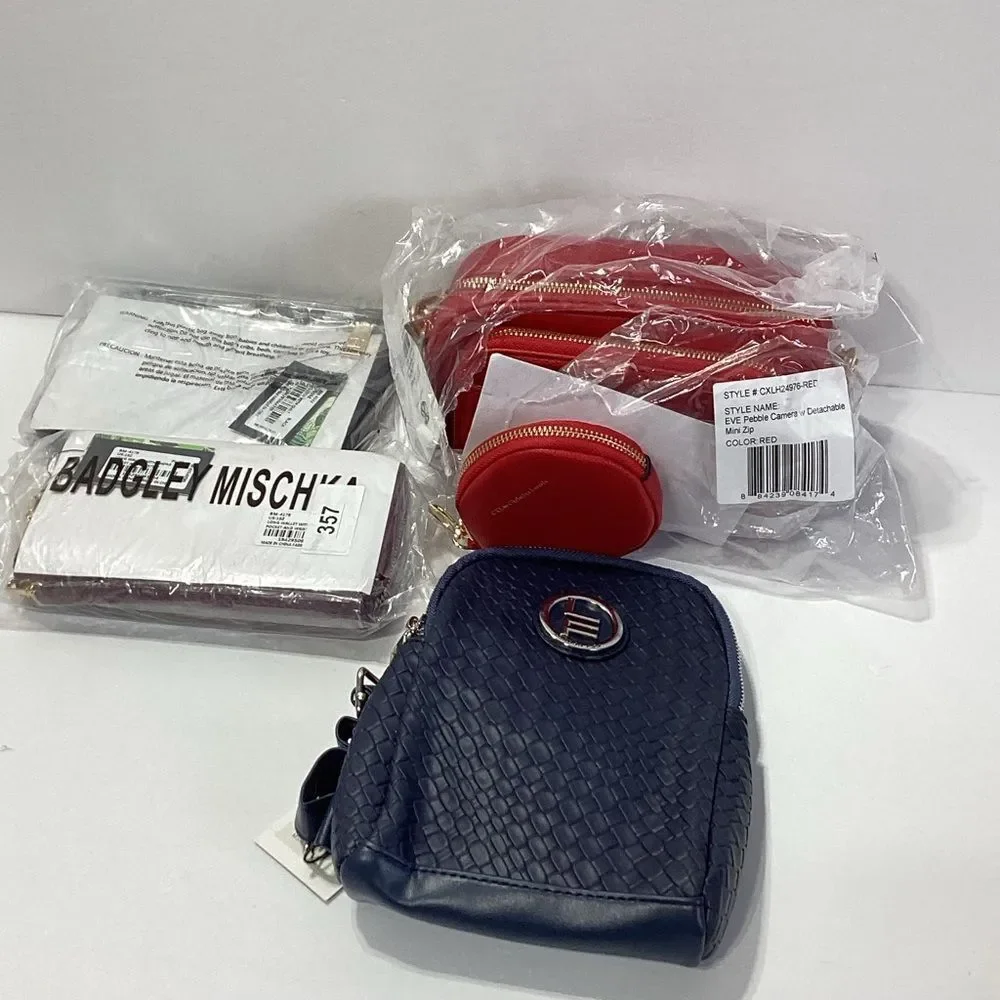 Elegant Women's Bag Collection Lot 4 NWT CXL Badgley Mischka Clutch London Fog